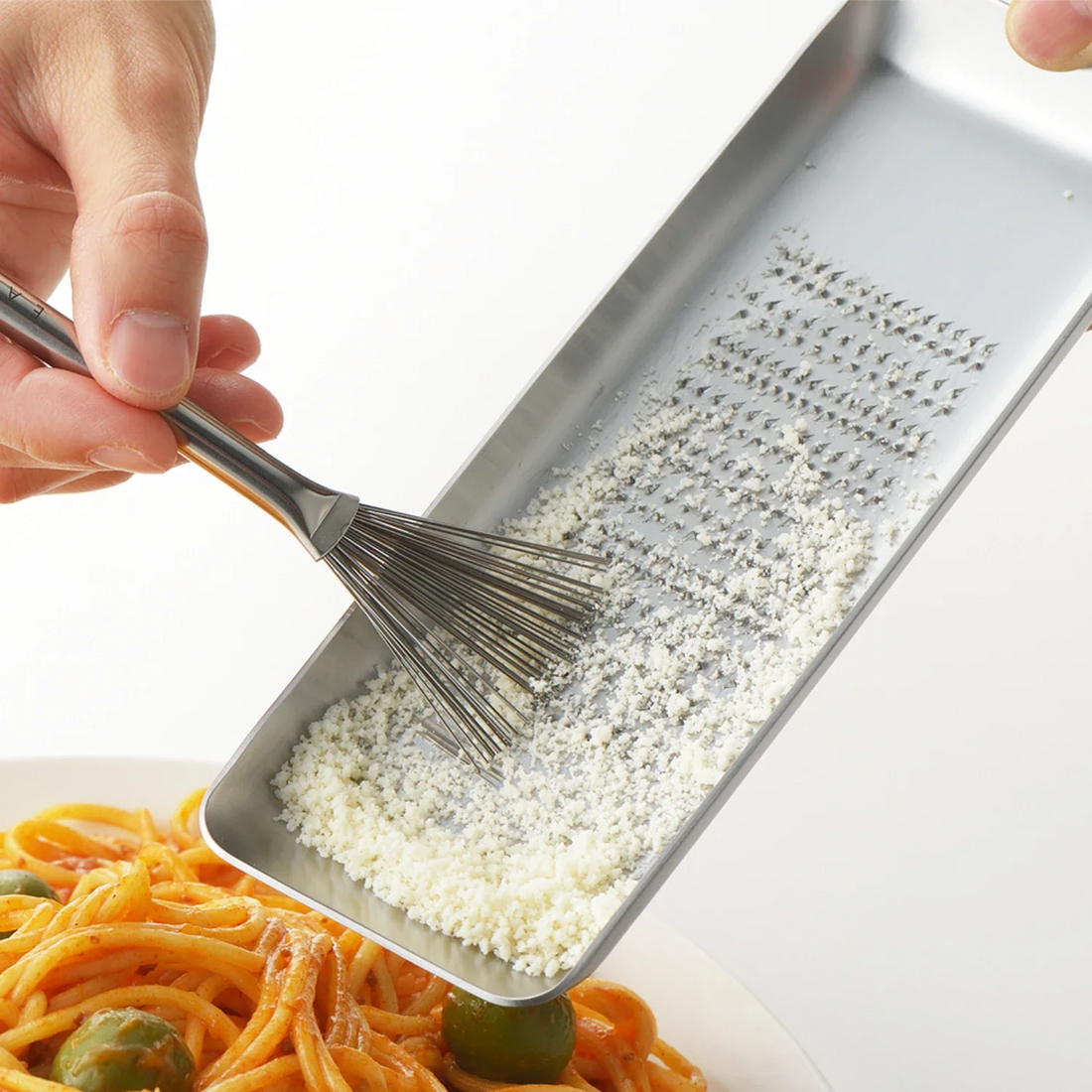 Eatoco Hake Grater Brush – Japanese Stainless Steel Grater Cleaner Tool