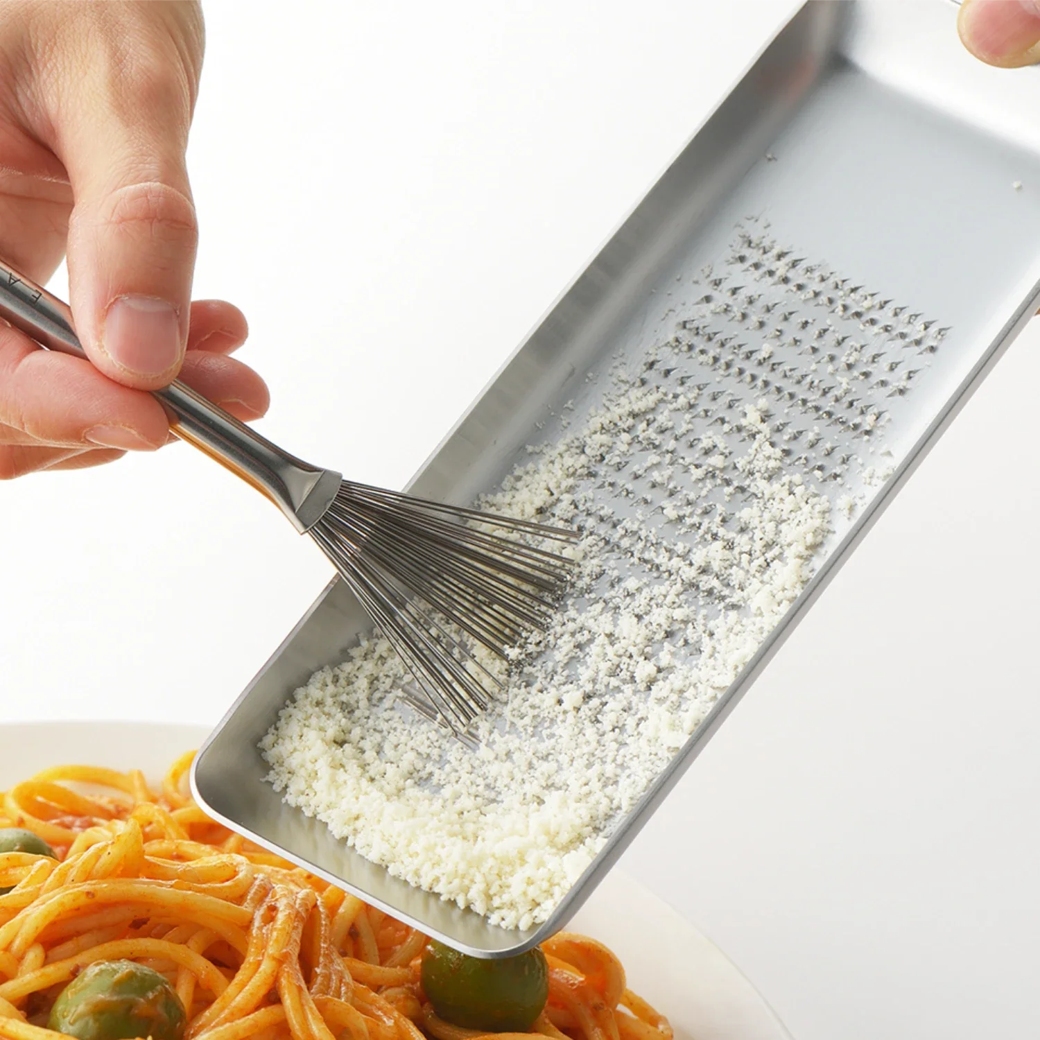 Eatoco Hake Grater Brush – Japanese Stainless Steel Grater Cleaner Tool