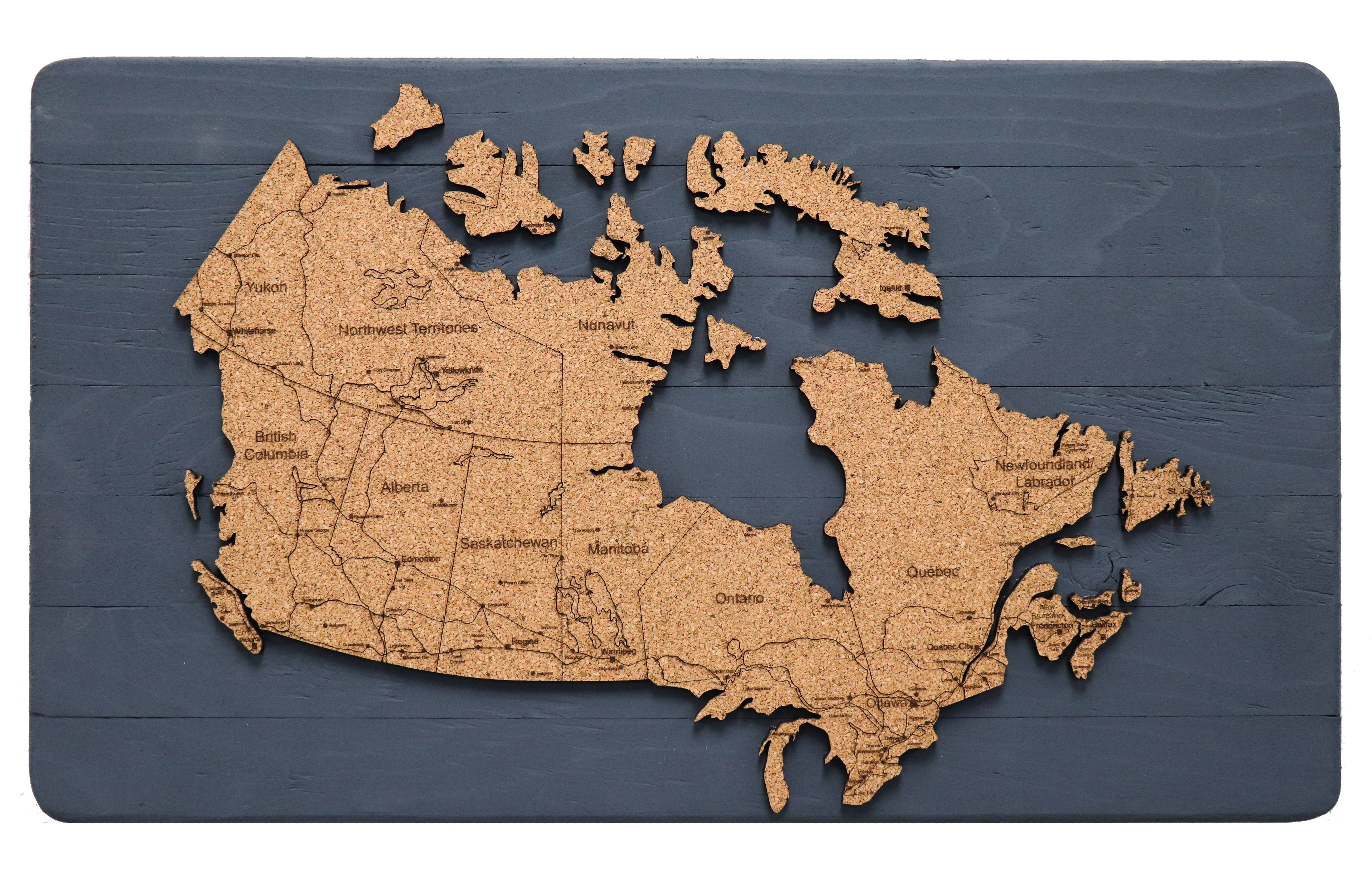 Canada Travel Map | 24 x 14