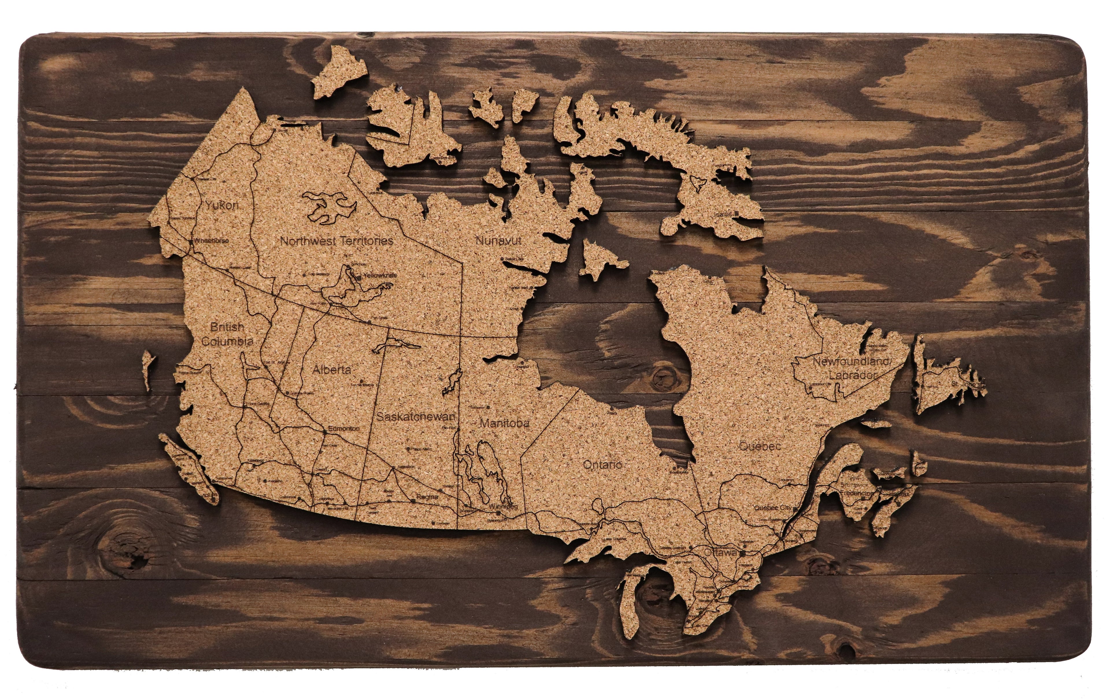 Canada Travel Map | 24 x 14