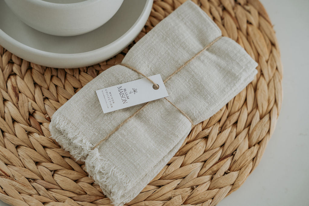 Serviettes de table en coton d&