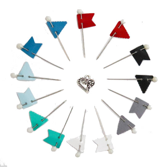 Map Pin Sets | Flags | 25 Units