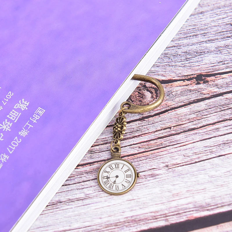Vintage Retro Tower Student Kawaii Metal Bookmarks Book Marker Paper Clips For Kids Gift Stationery
