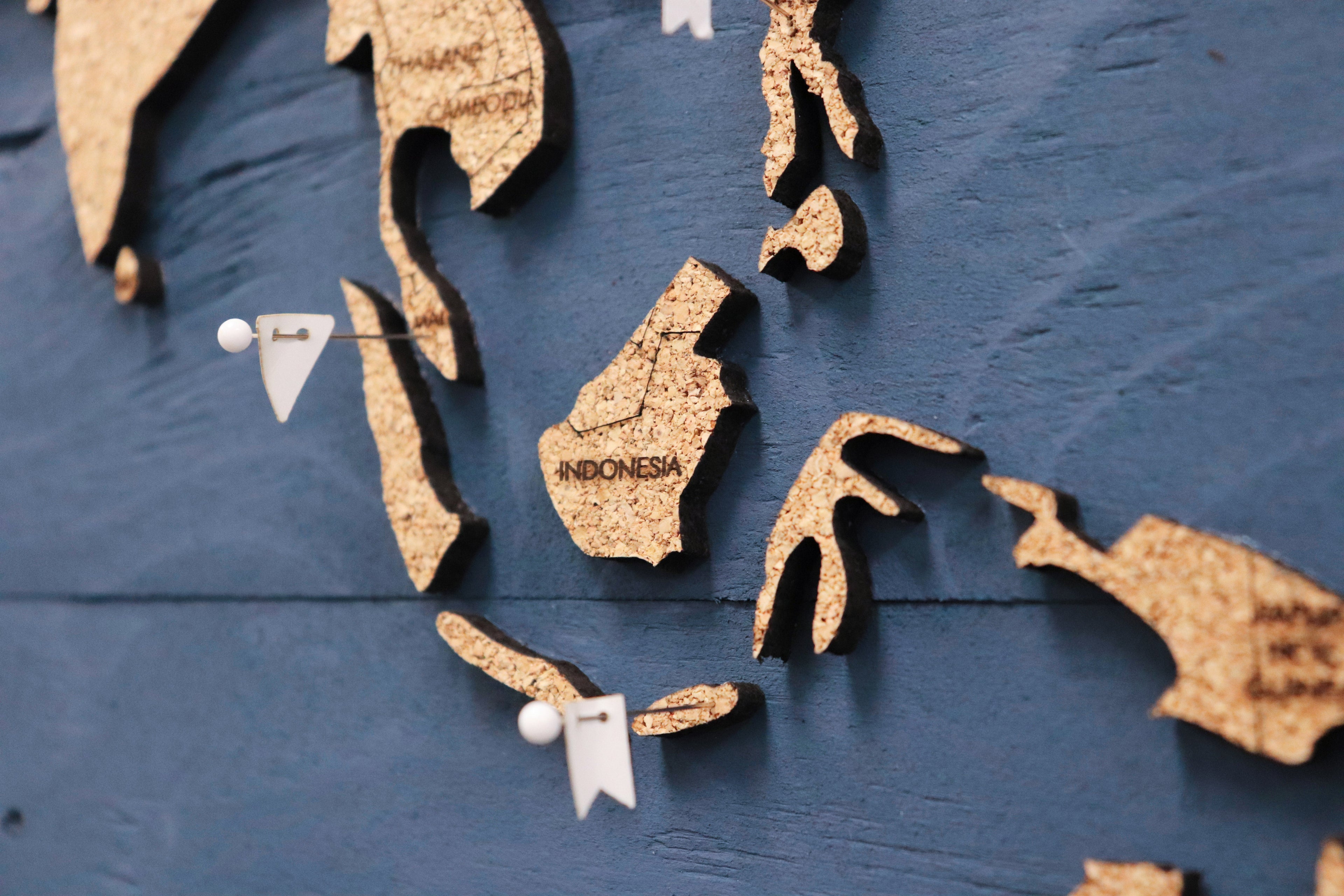 Map Pin Sets | Flags | 25 Units