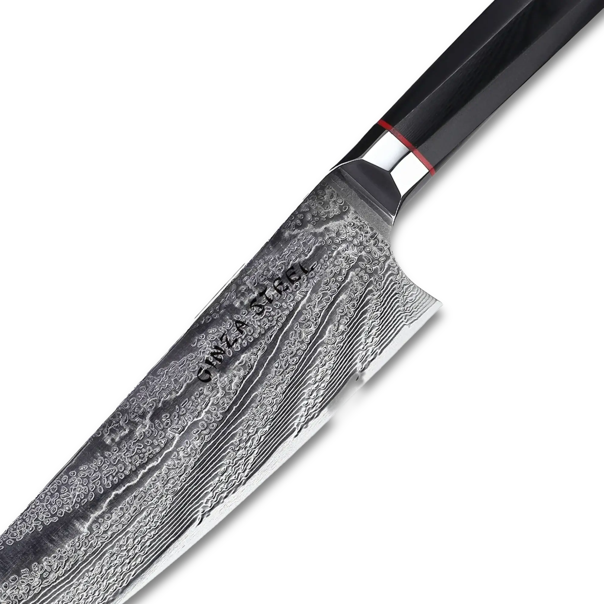 Ginza Steel KATANA 20 Chef Knife 8” – Damascus VG10 Steel, 67-Layer, G10 Handle