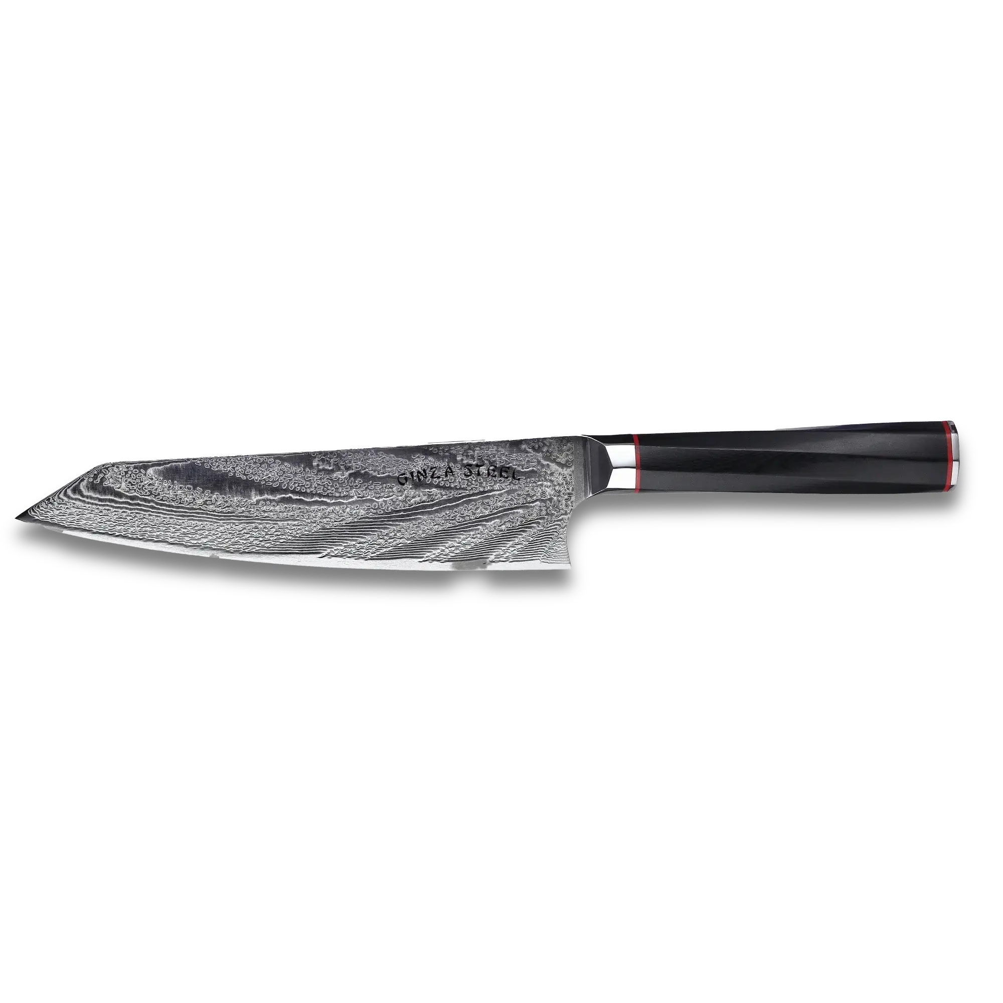 Ginza Steel KATANA 20 Chef Knife 8” – Damascus VG10 Steel, 67-Layer, G10 Handle