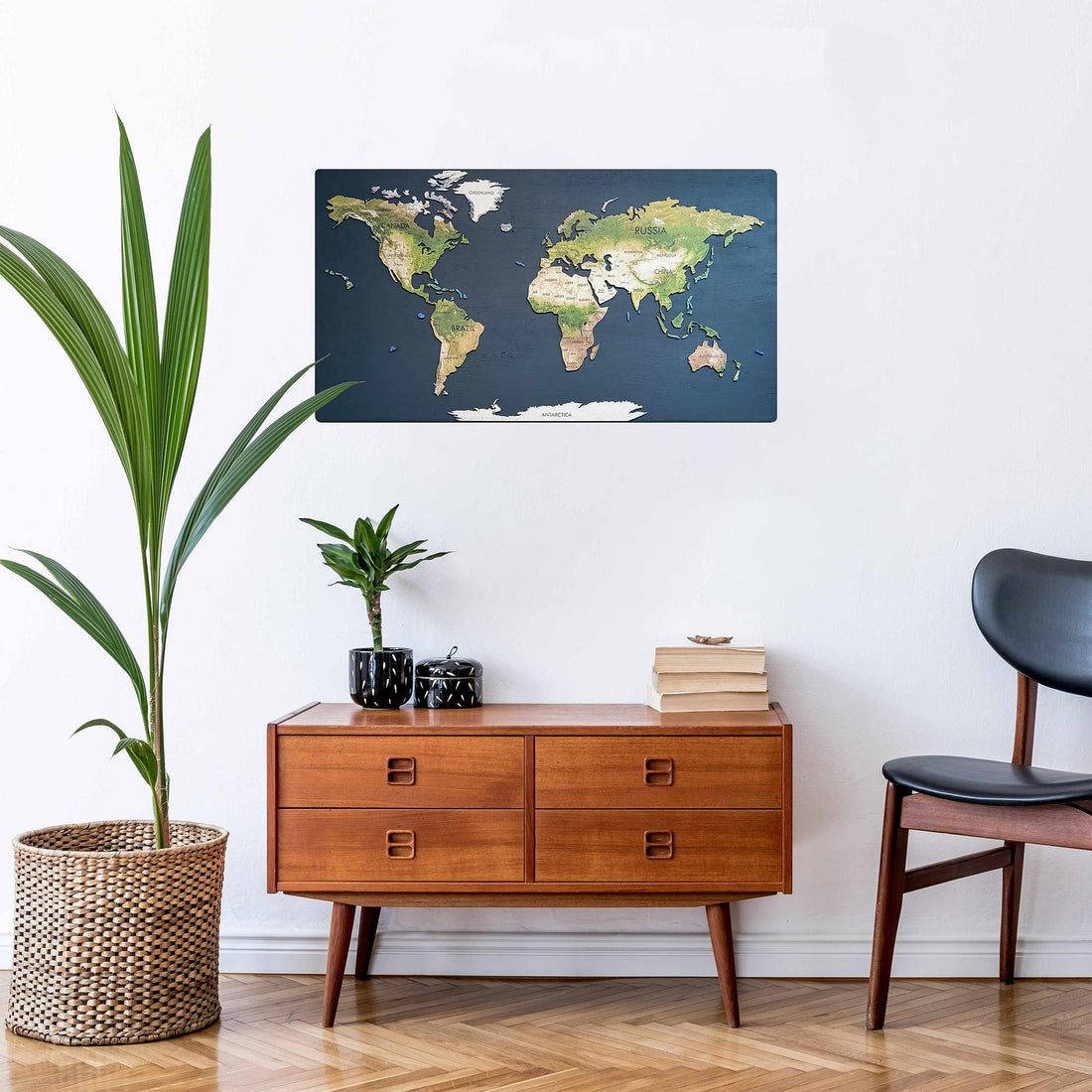 Geo Optic Labelled Push Pin Map | 36 x 20