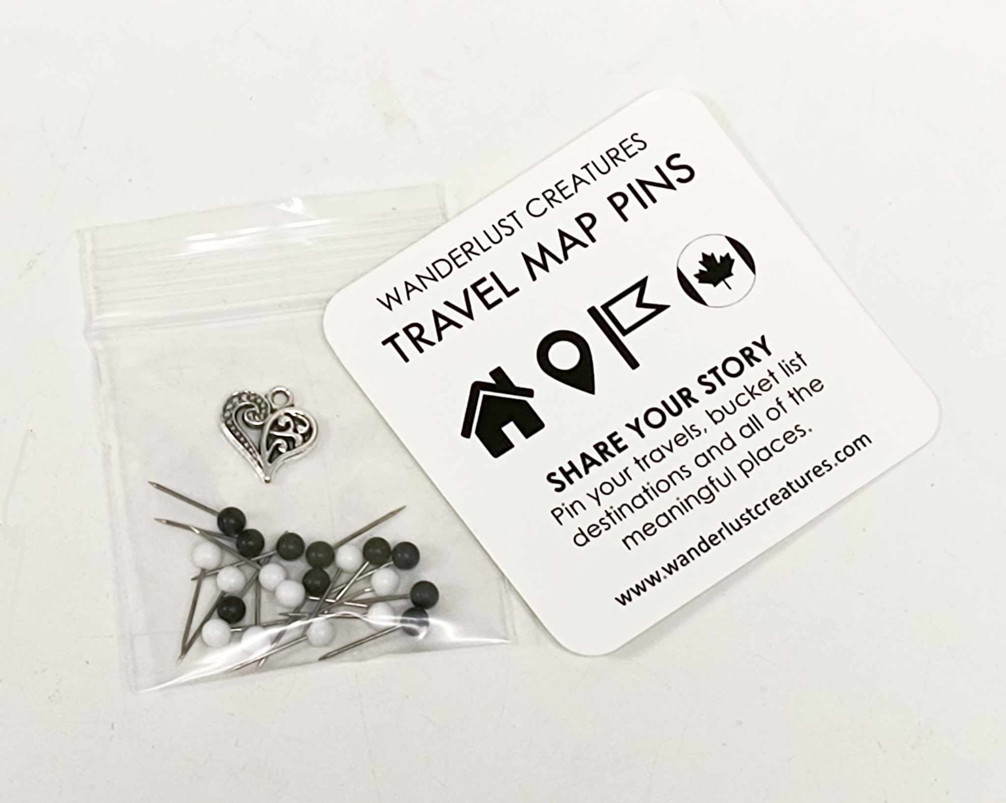 Geo Optic Labelled Push Pin Map | 44 x 24