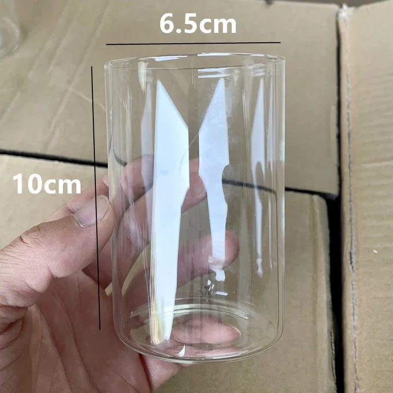 Glass Cylinder Candle Holder