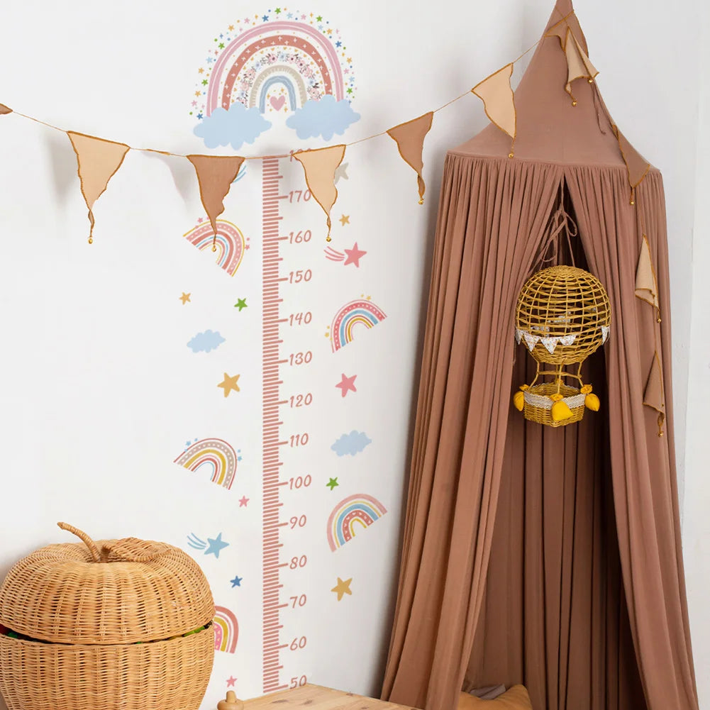 Rainbow Height Chart Wall Sticker