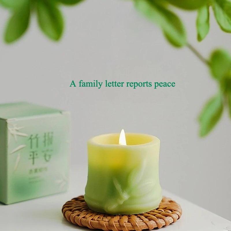 Homemade Natural Plant Bamboo Scented Candle
