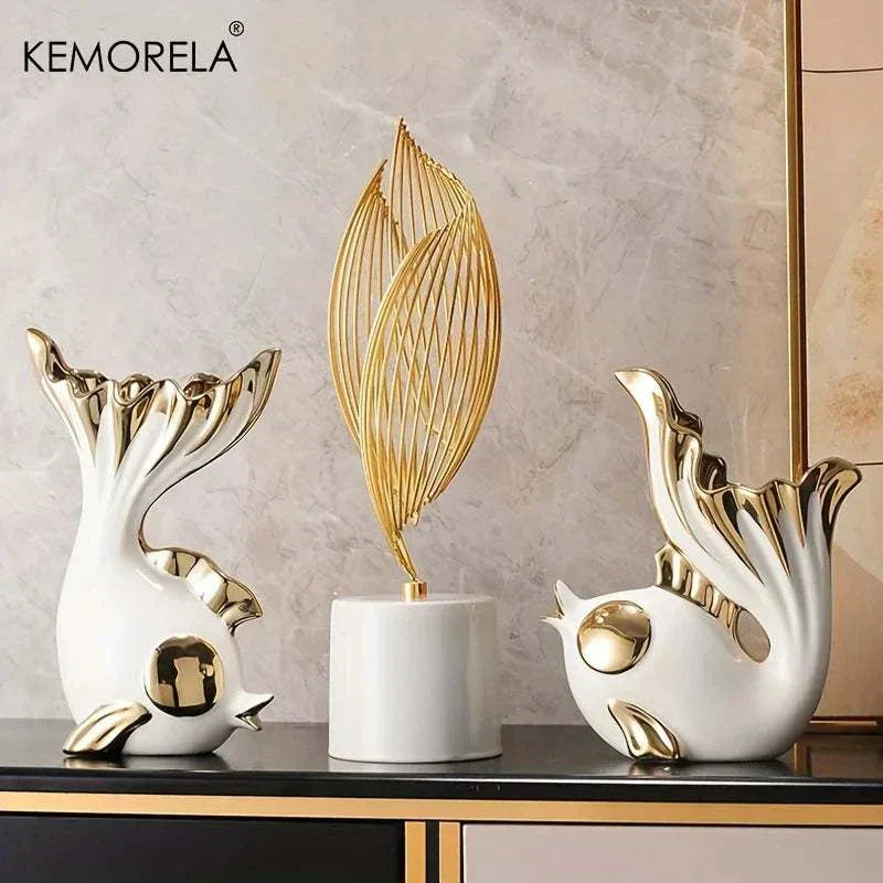 Ceramic Abstract Art Statue