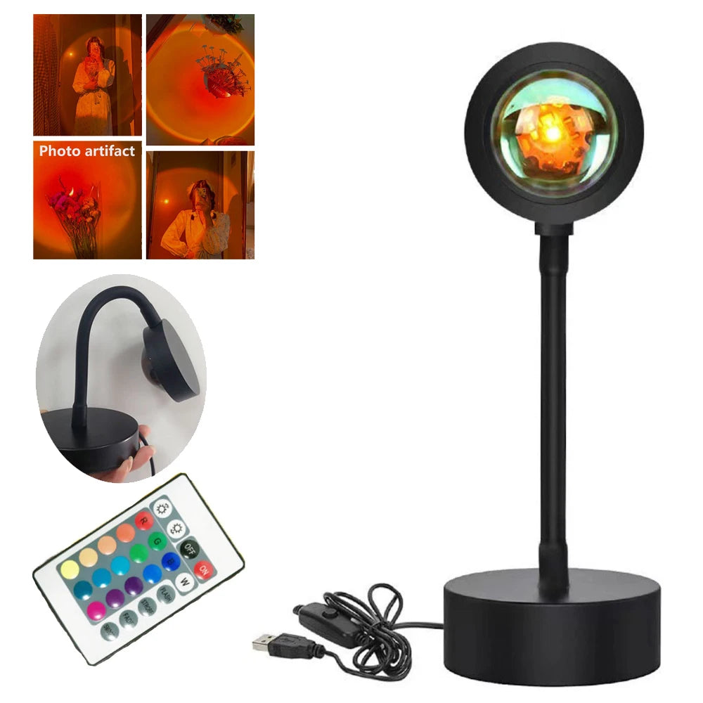 LED Sunset Projection Lamp