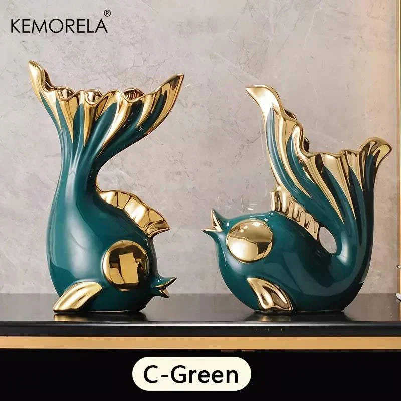 Ceramic Abstract Art Statue
