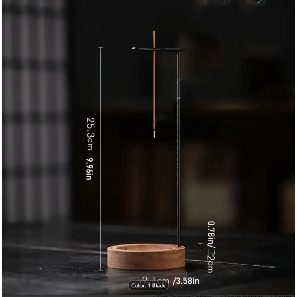 Upside Down Wooden Incense Burner