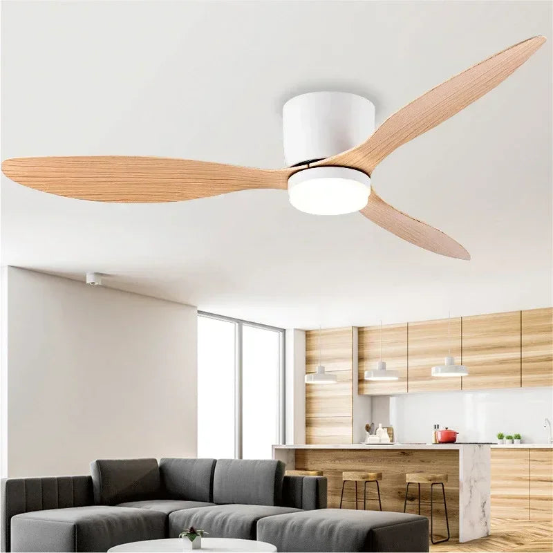 Modern LED Ceiling Fan Light – Remote Controlled