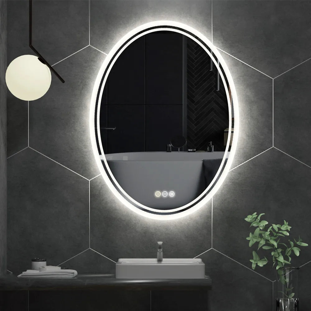 Luxury Oval LED Bathroom Mirror