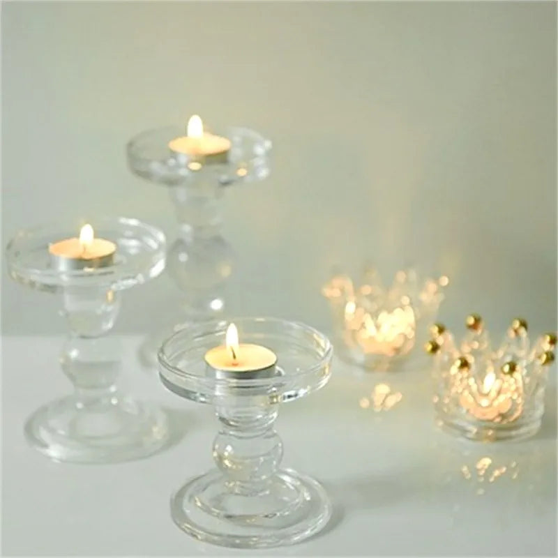 Glass Cylinder Candle Holder