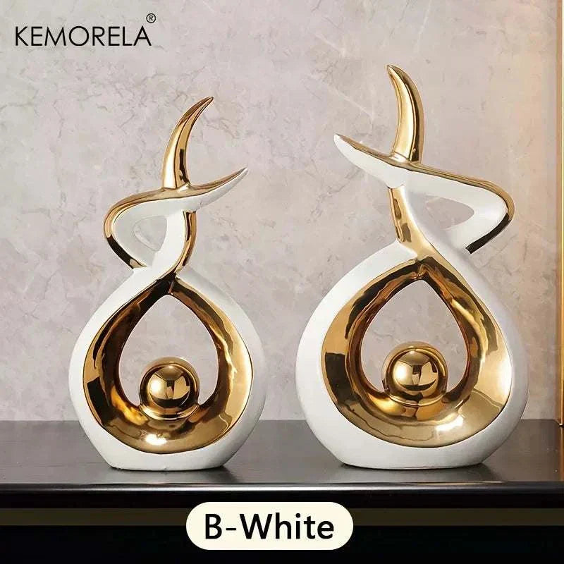 Ceramic Abstract Art Statue