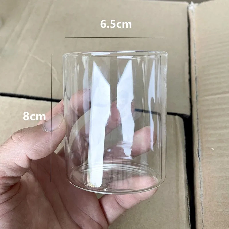 Glass Cylinder Candle Holder