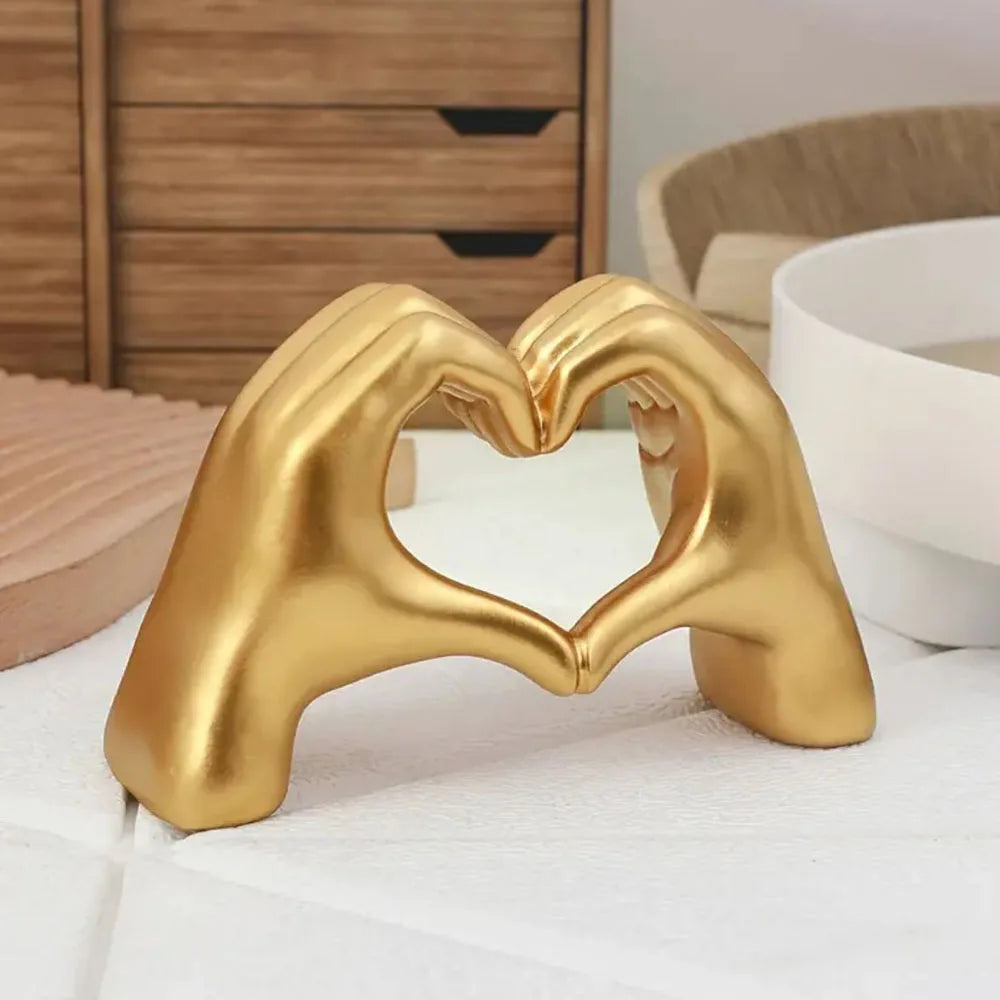 Resin Love Gesture Sculpture