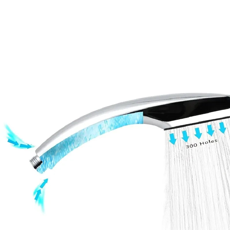 300-Hole High Pressure Square Rainfall Shower Head