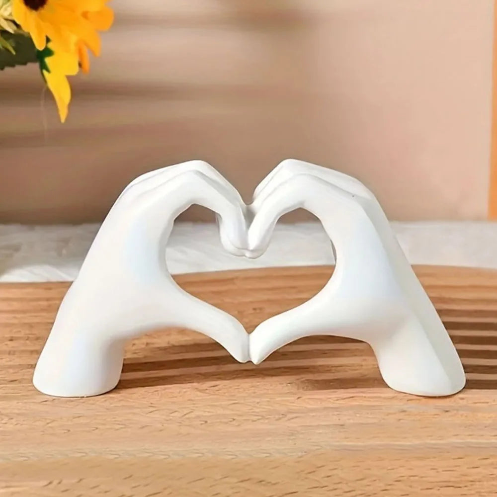 Resin Love Gesture Sculpture