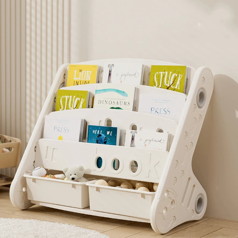 Children’s Floor Bookshelf & Toy Organizer