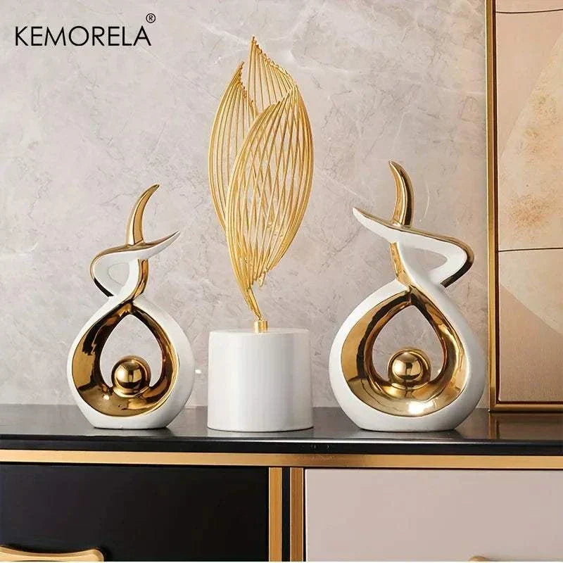 Ceramic Abstract Art Statue