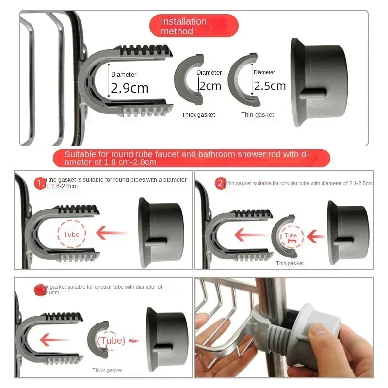 Bathroom Faucet Storage Rack