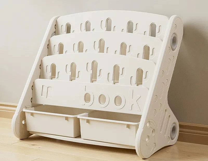 Children’s Floor Bookshelf & Toy Organizer