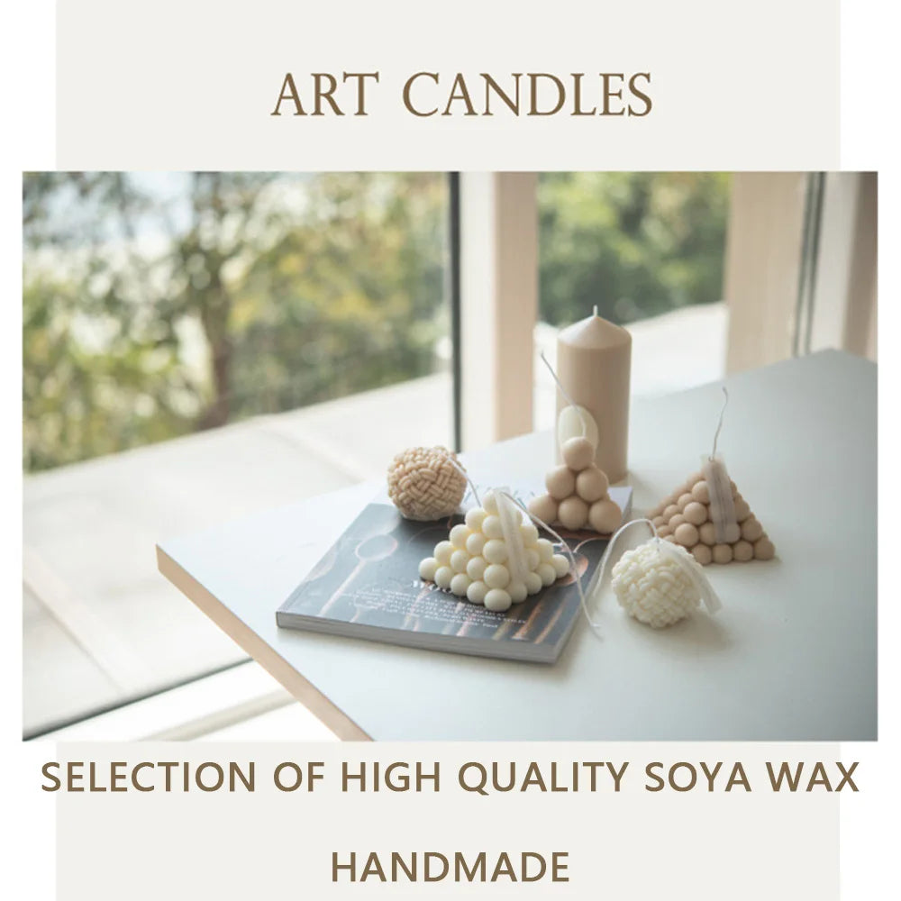 Handmade Geometric Scented Candle
