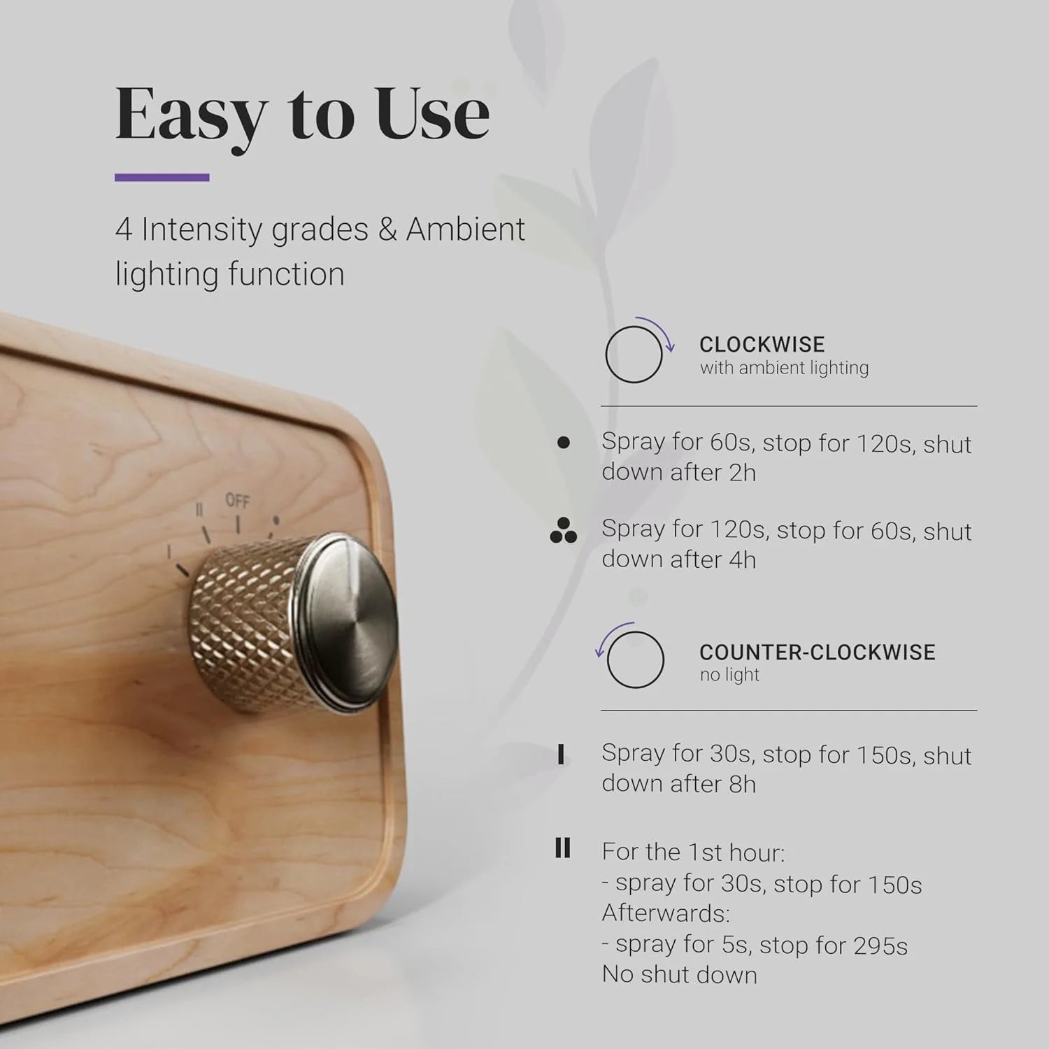 Wood & Glass Nebulizing Essential Oil Diffuser