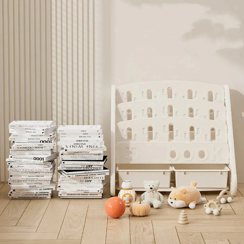 Children’s Floor Bookshelf & Toy Organizer