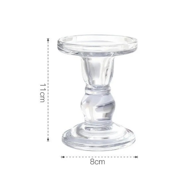 Glass Cylinder Candle Holder