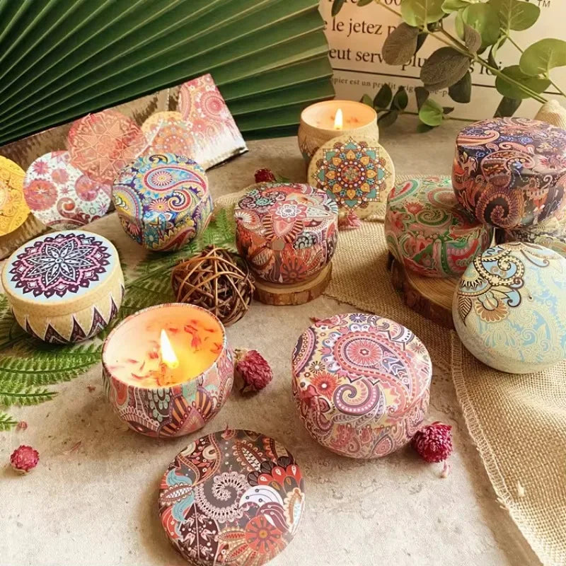 Islamic Arabian Scented Candle – Jasmine & Rose Aromatherapy Jar