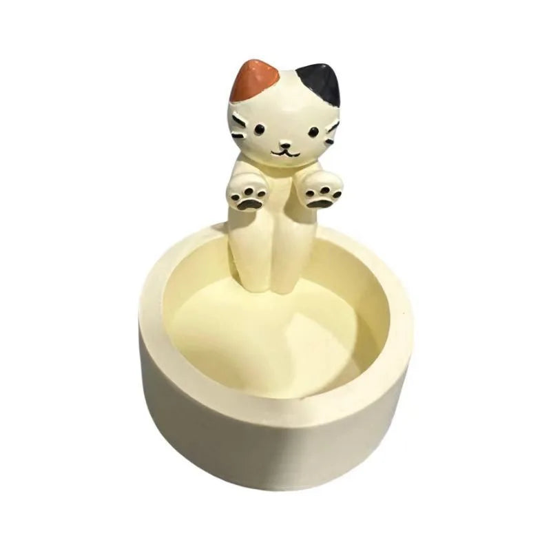 Cartoon Cat Tealight Candle Holder
