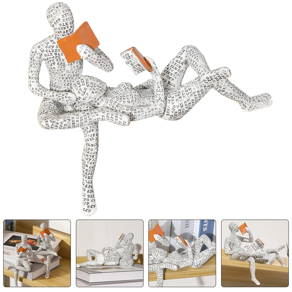 Reading Woman Resin Sculpture