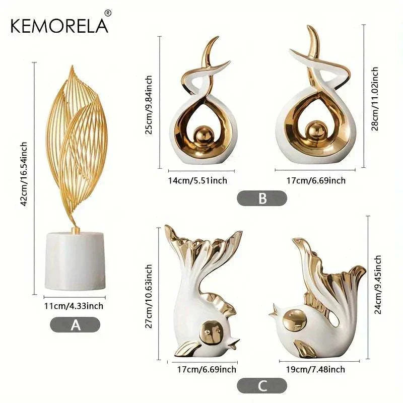 Ceramic Abstract Art Statue