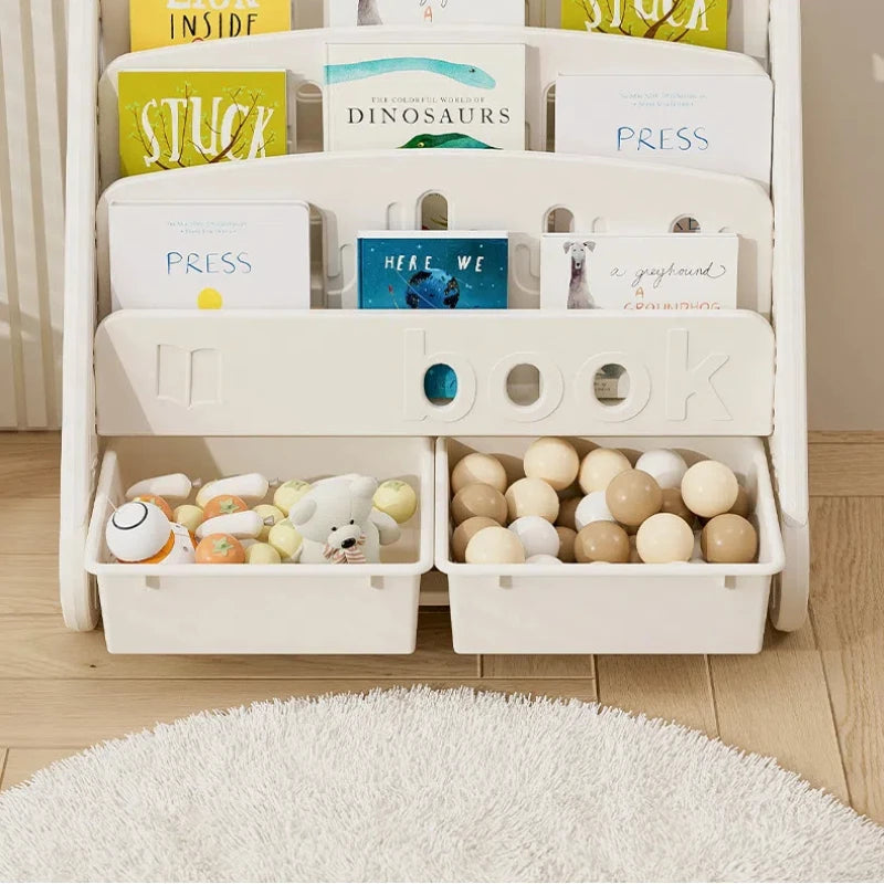 Children’s Floor Bookshelf & Toy Organizer
