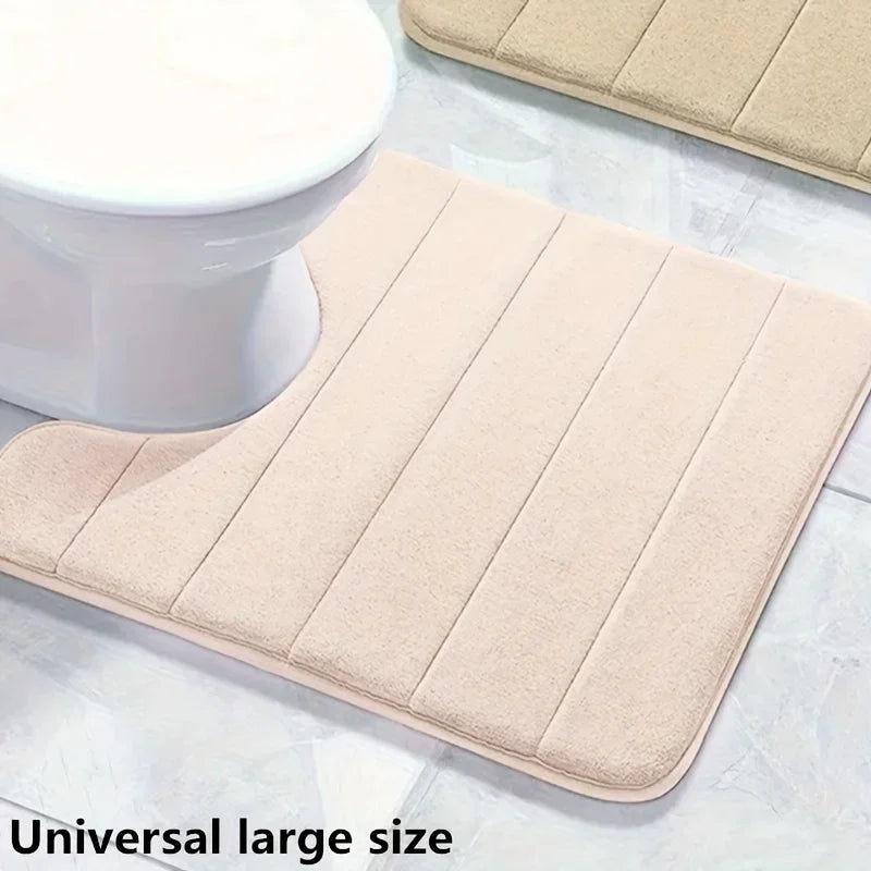 Non-Slip Memory Foam Toilet Mat