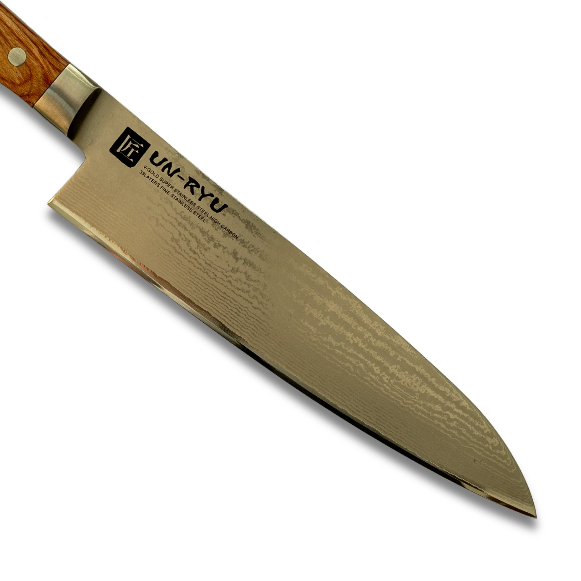 Un‑Ryu VG‑10 33‑Layer 210 mm Gyuto Knife