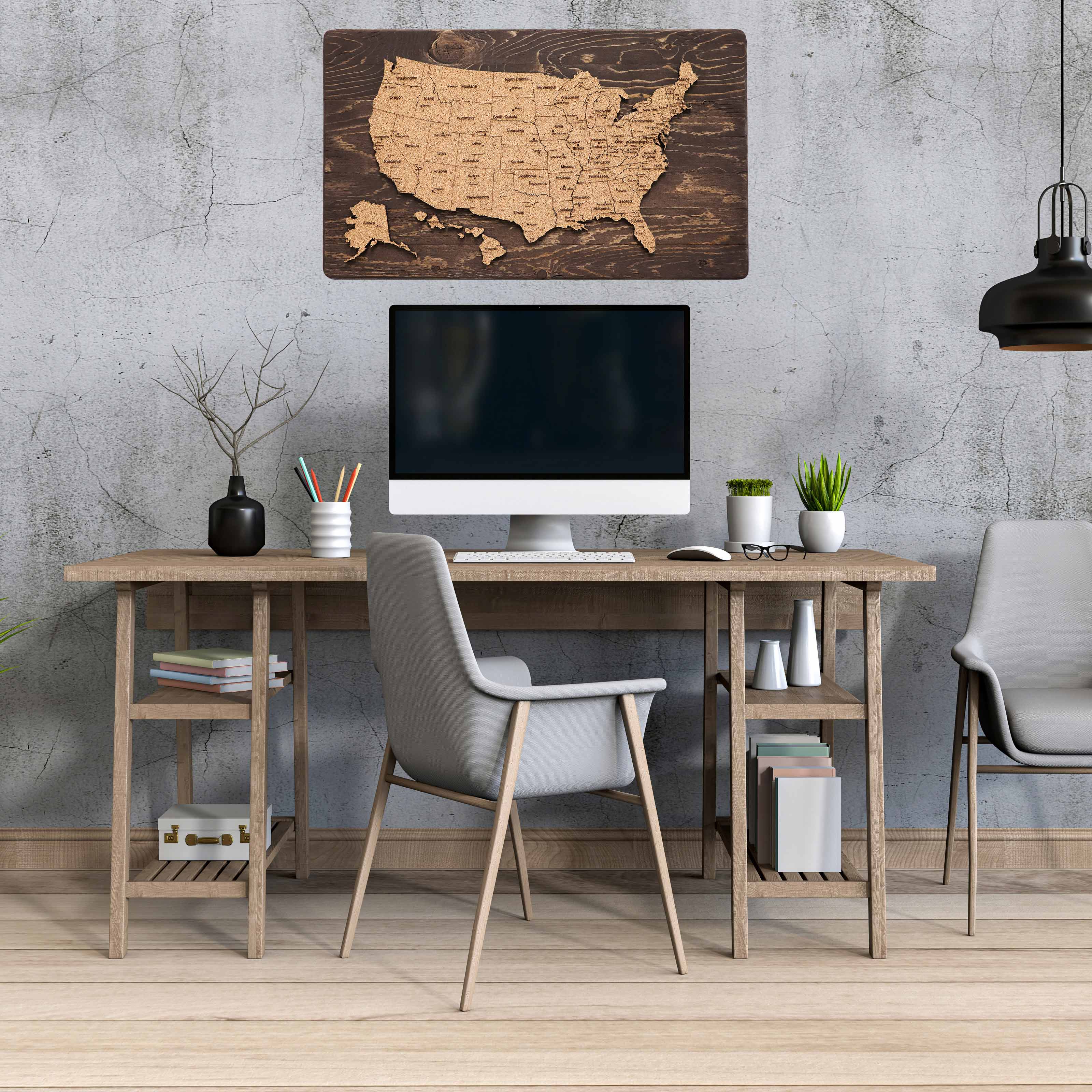 United States Travel Map | 24 x 14