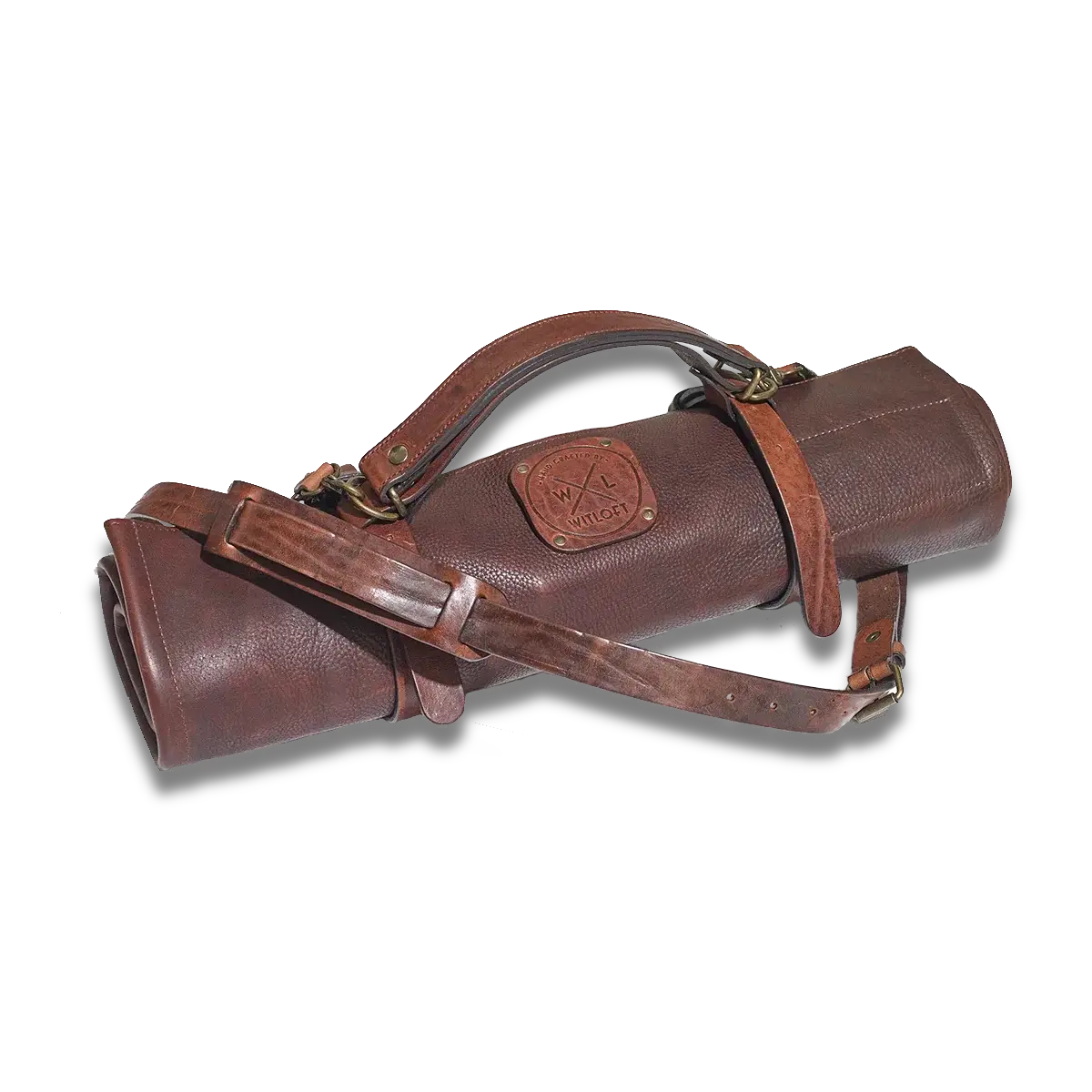 WITLOFT - Handmade leather Knife Role ( 5 Compartments)