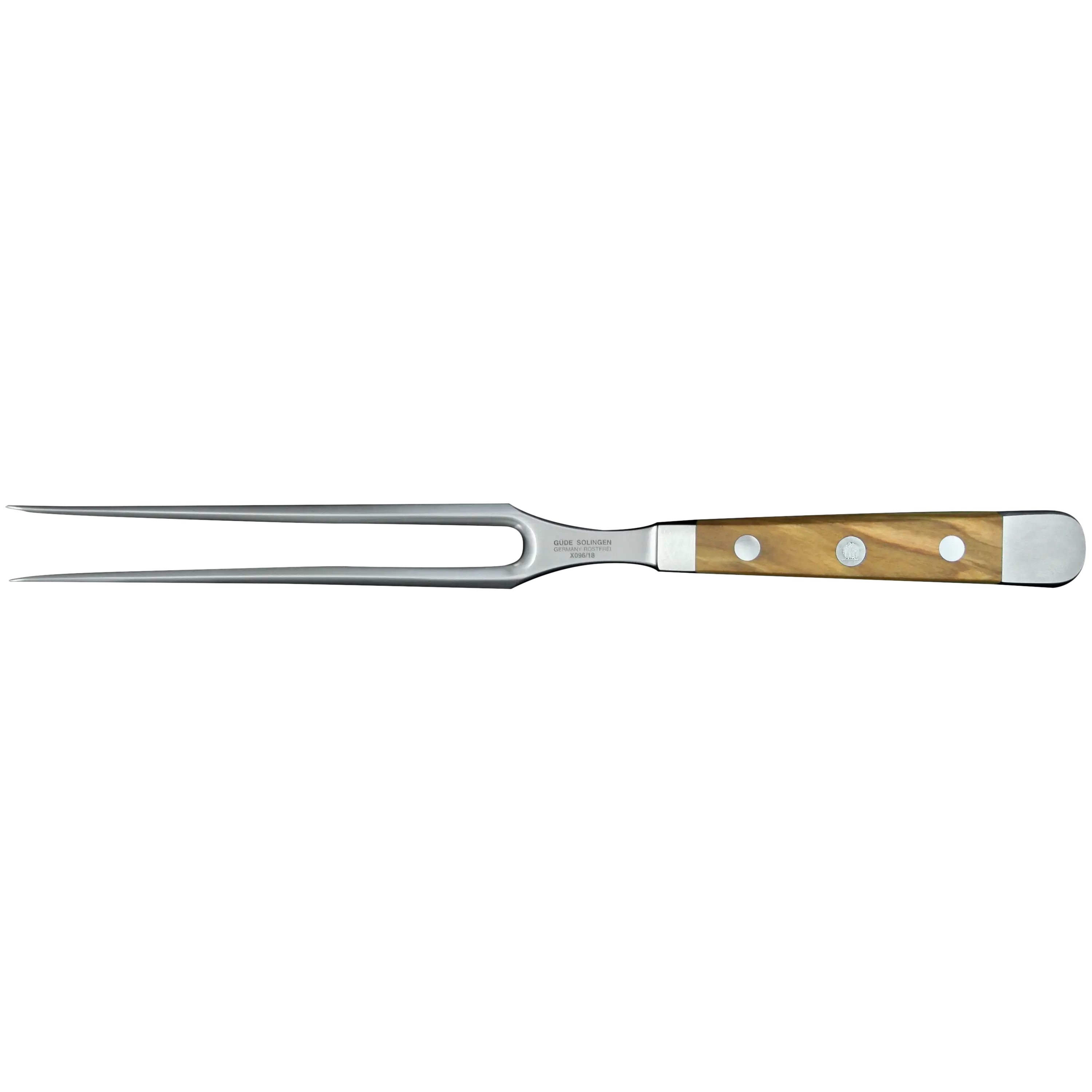 ALPHA OLIVE | Meat Fork 7" | Forged Steel / Olive wood handle