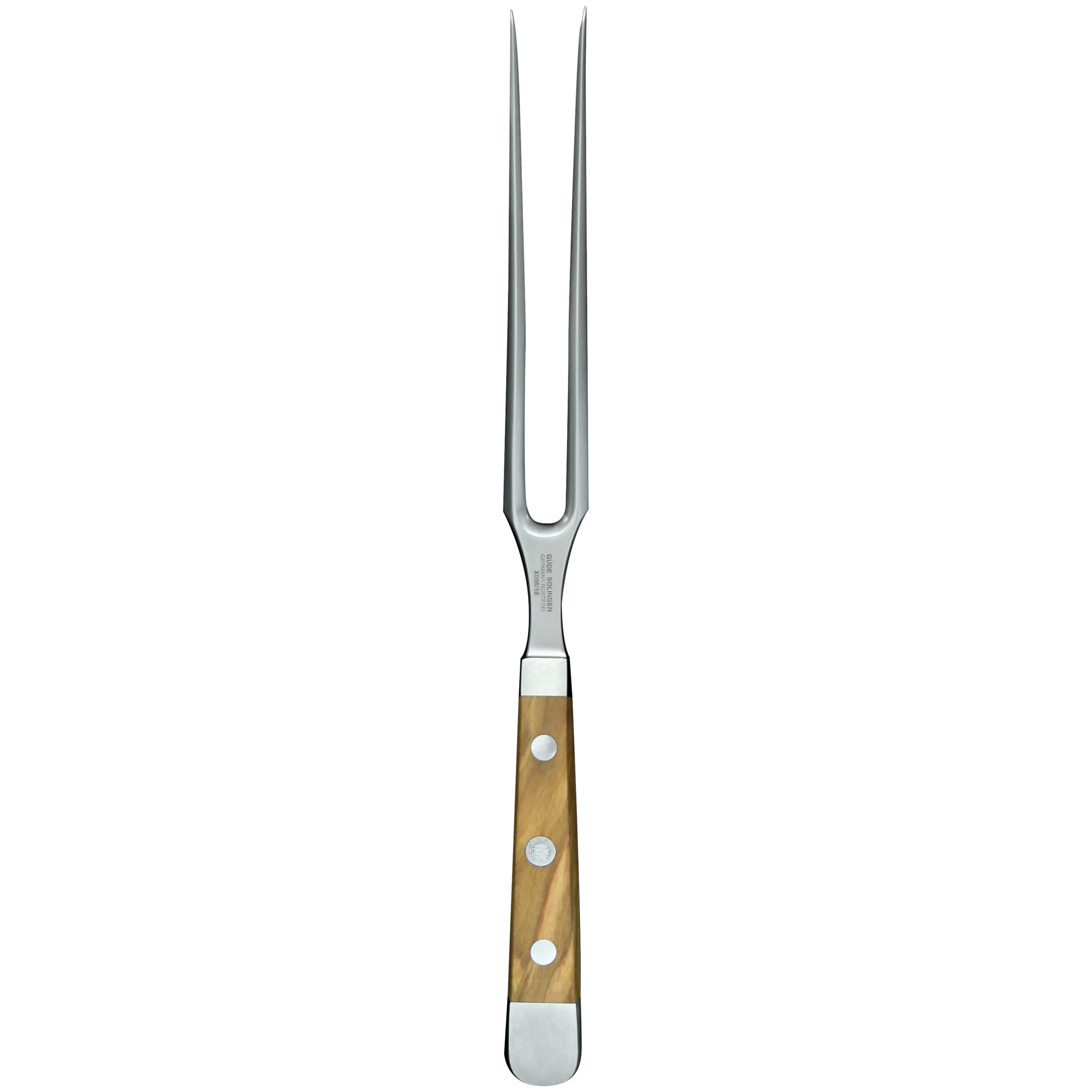 ALPHA OLIVE | Meat Fork 7" | Forged Steel / Olive wood handle
