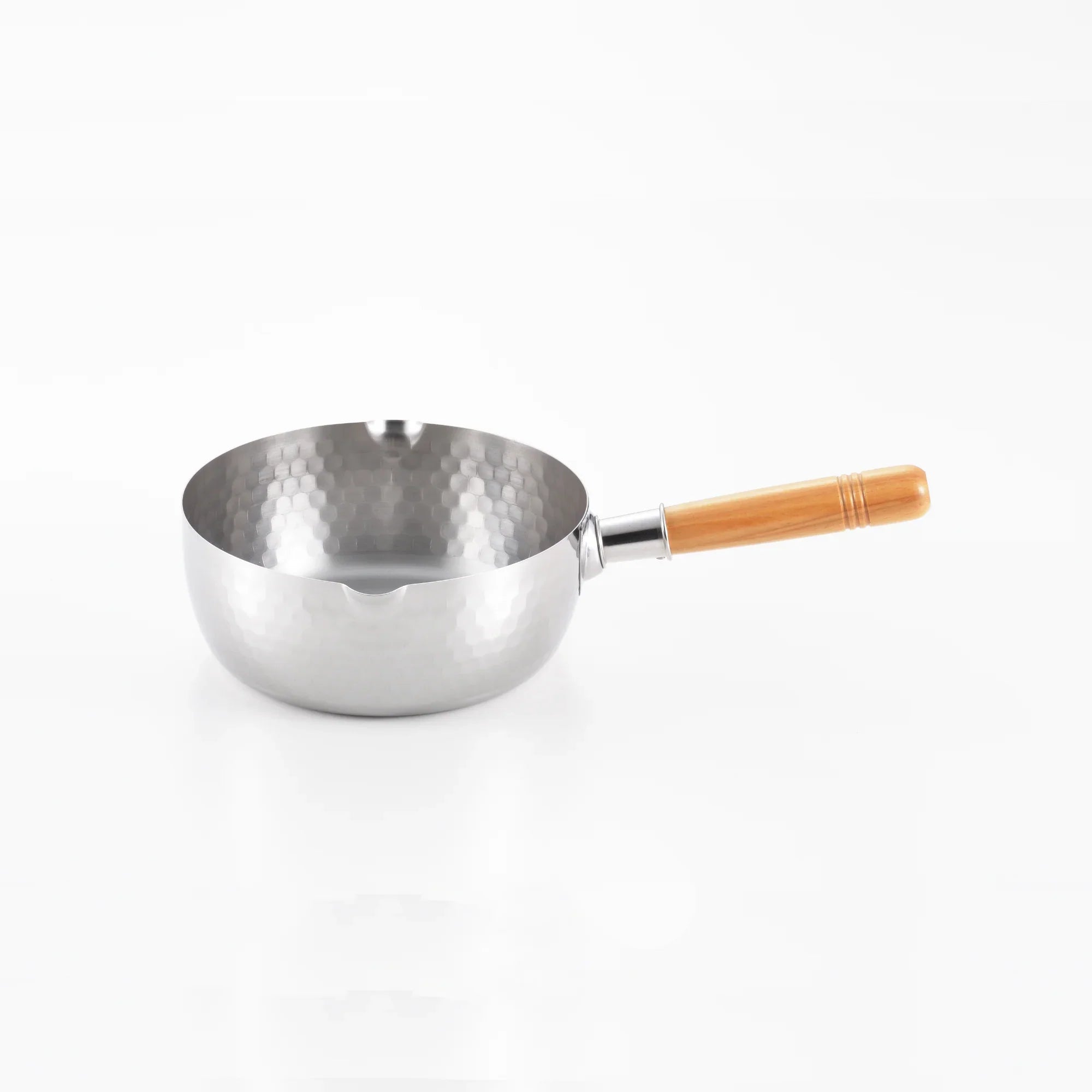 Yoshikawa Yukihira Saucepan 20 cm Stainless Steel | 2.1 L with Wooden Handle
