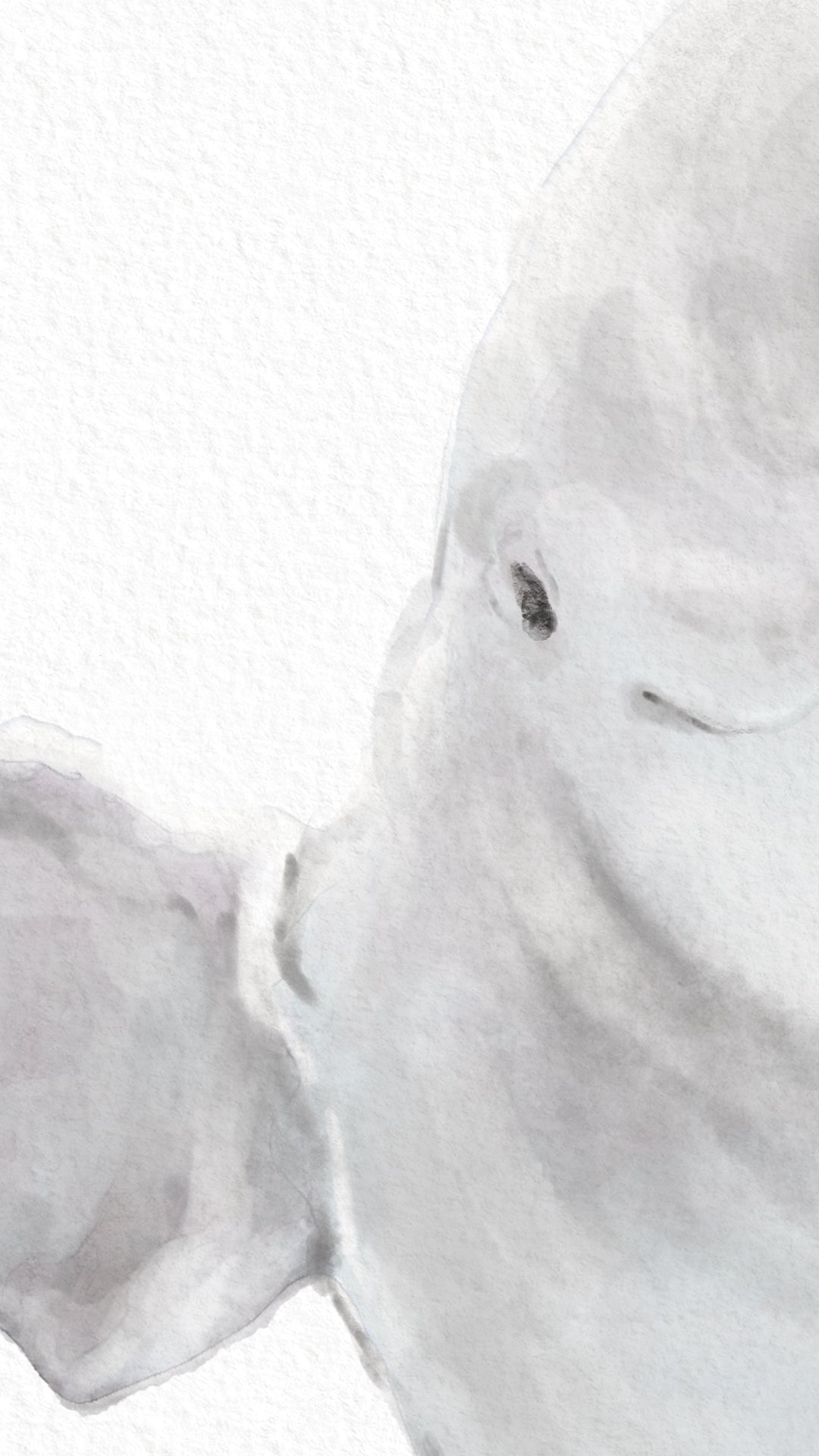Baby Beluga Watercolor Art Print
