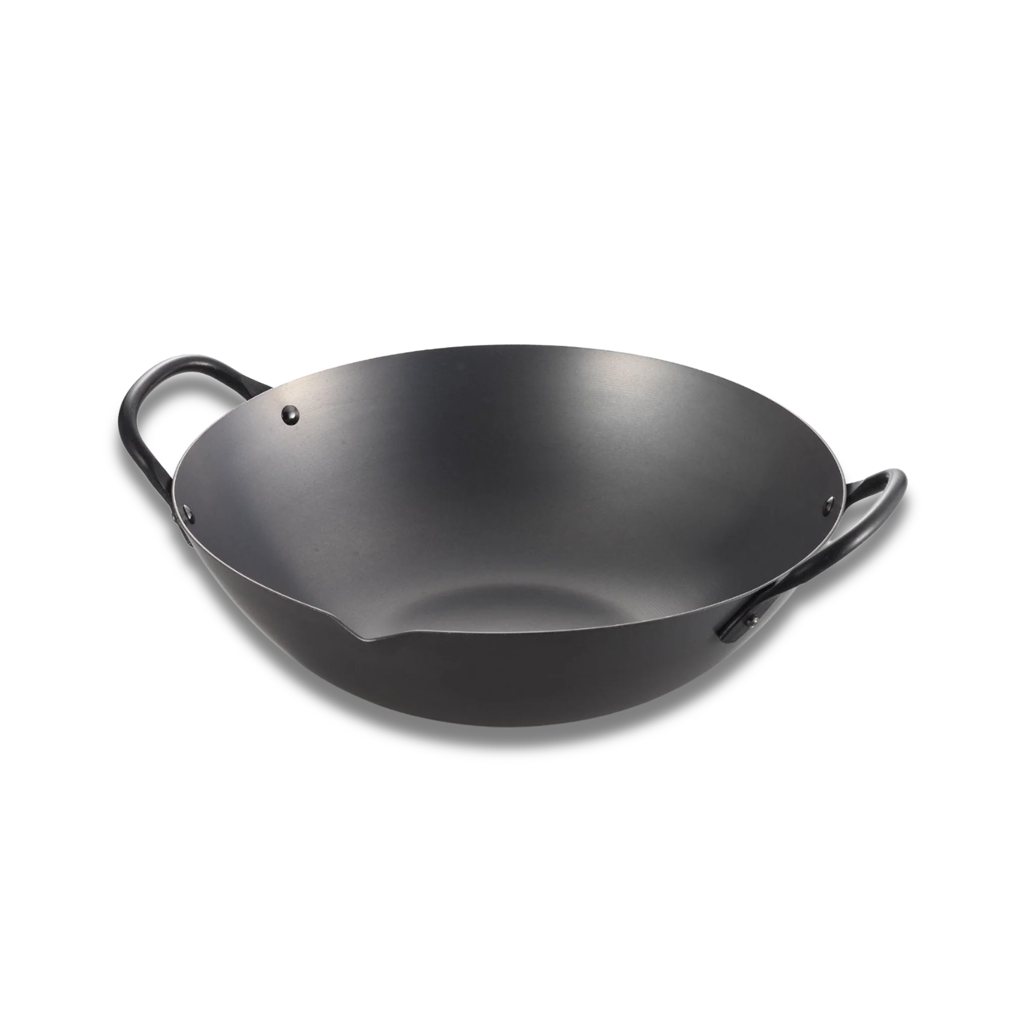 Yoshikawa Cook-Pal Ren Series 36 cm Guangdong Wok – Hand-Forged Nitrided Carbon Steel