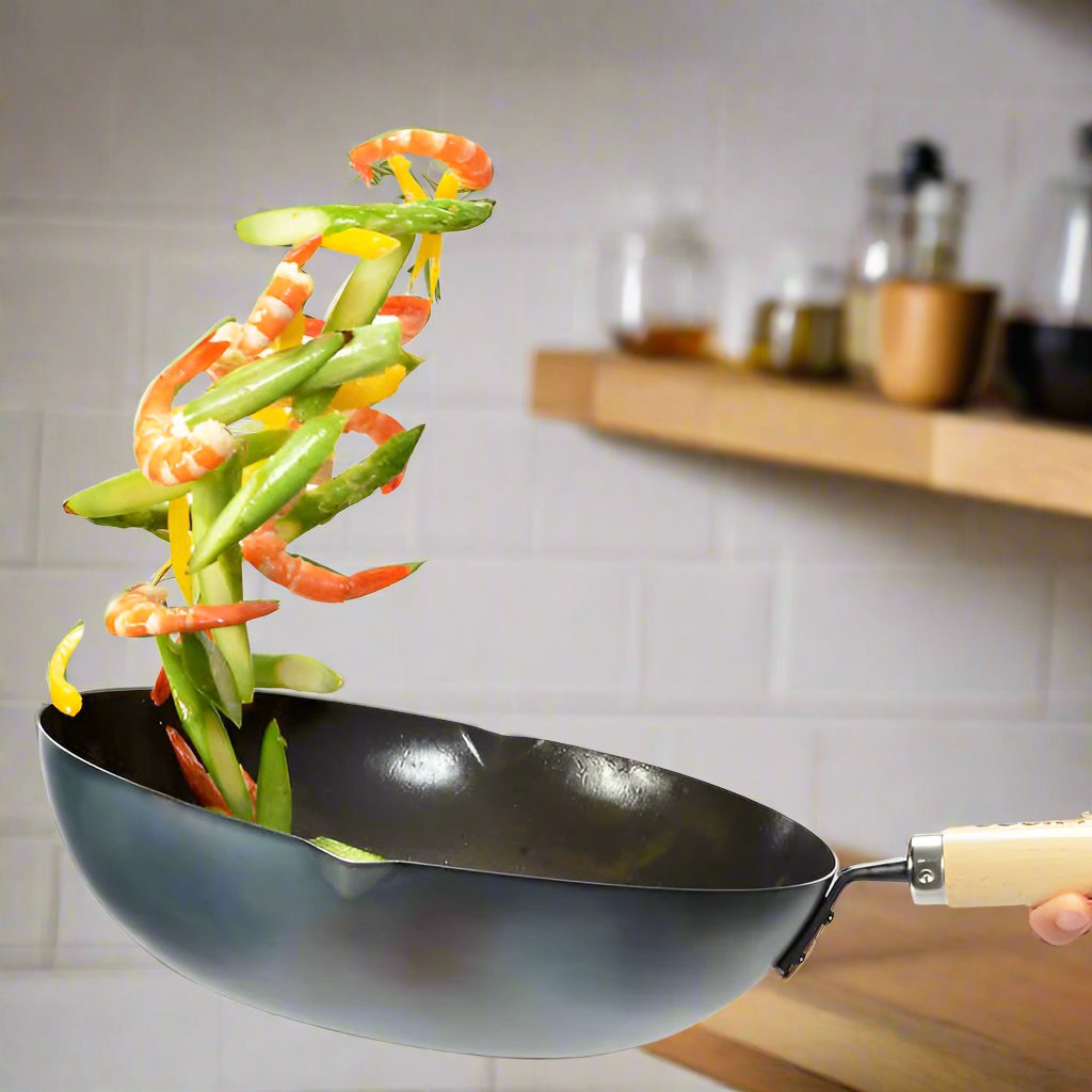 Yoshikawa Japan | Carbon Steel Wok 36cm - Made in Japan